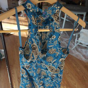 Band of Gypsies Choker Collar Paisley Dress
